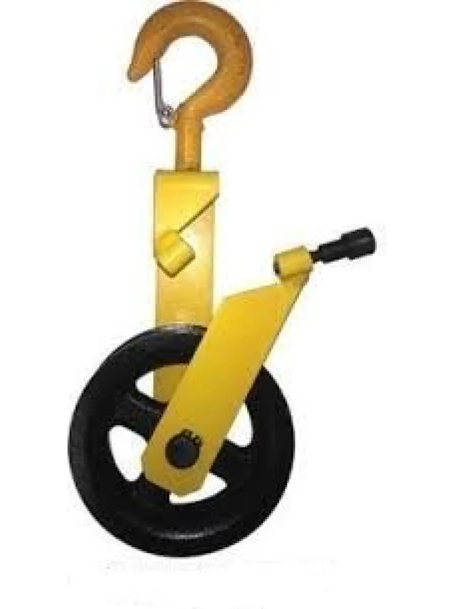 Блок монтажный открытый с крюком и откидной щекой г/п 0,5 тн (веревка 16-20 мм) Гп-Б 0,5-0,5(01)