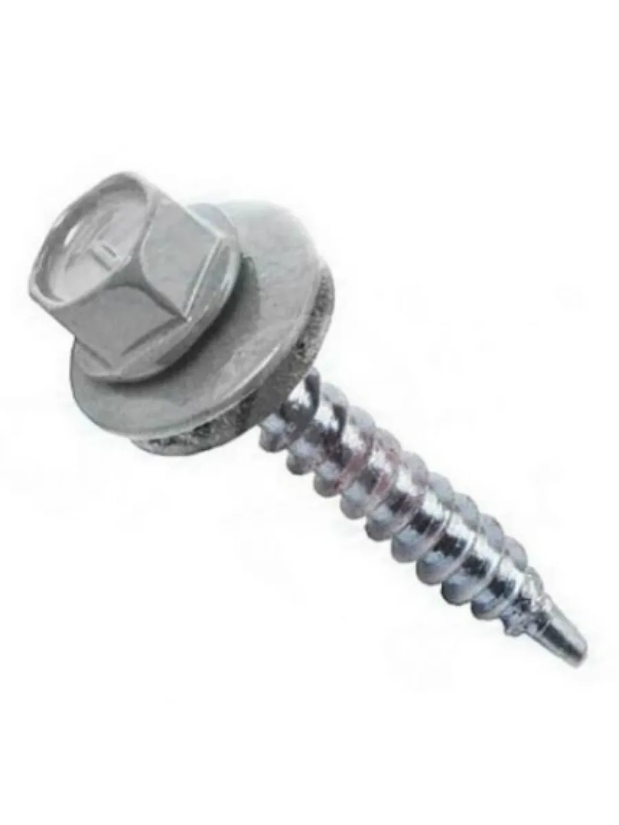 Саморезы ш/г 7004 серый 6,3х32 (упаковка 400шт.) POWER FASTEN 