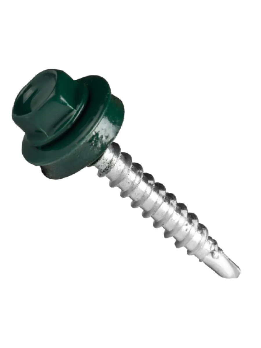 Саморезы ш/г 6005 темно зеленые 4,8х70