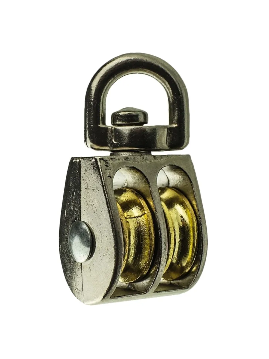 Блок двойной металл. никель (50мм) 2" FORCE LIFTING