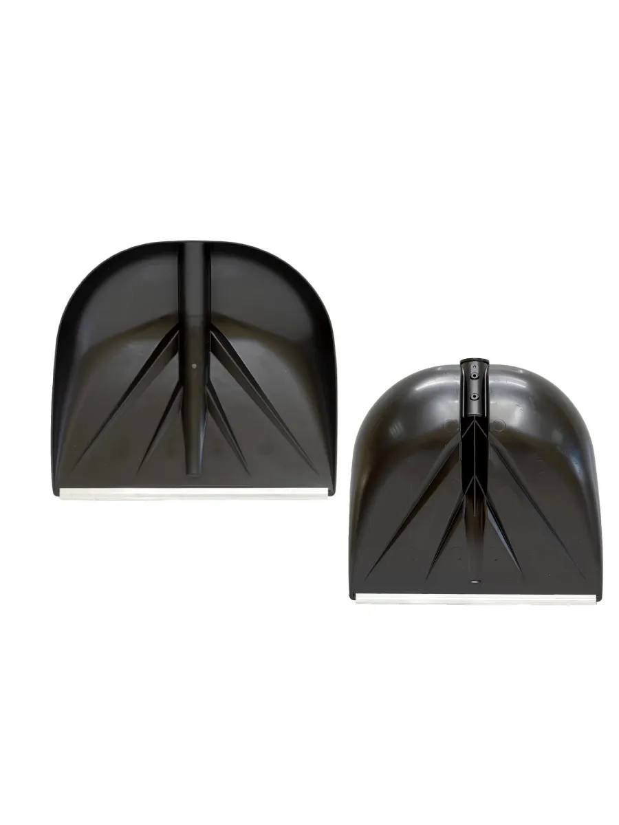 Лопата снегоуборочная пластик 420x400 мм PROTEX "САНТА", армирован алюминиевым профилем шириной 18 мм