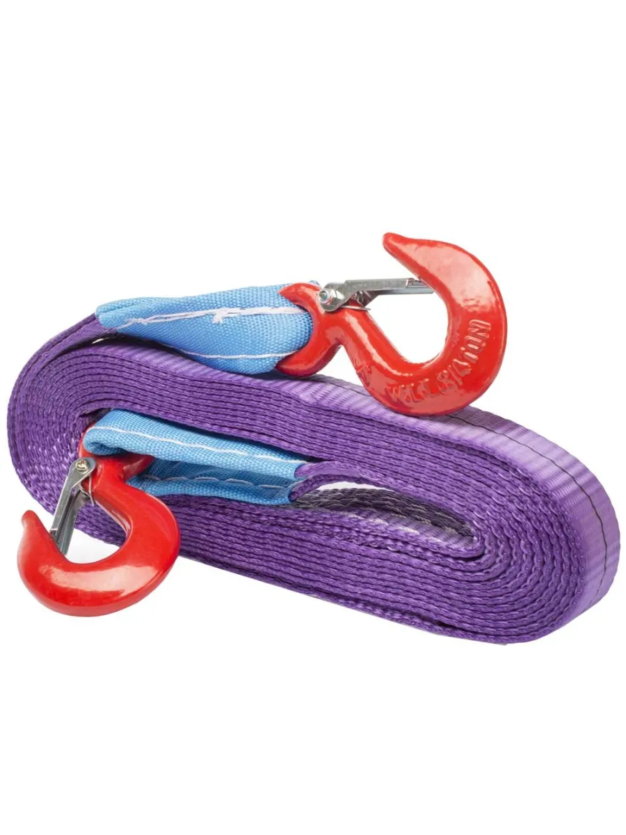 Буксир текстильный ленточный  5,0 тн 5,0 м (крюк-крюк)