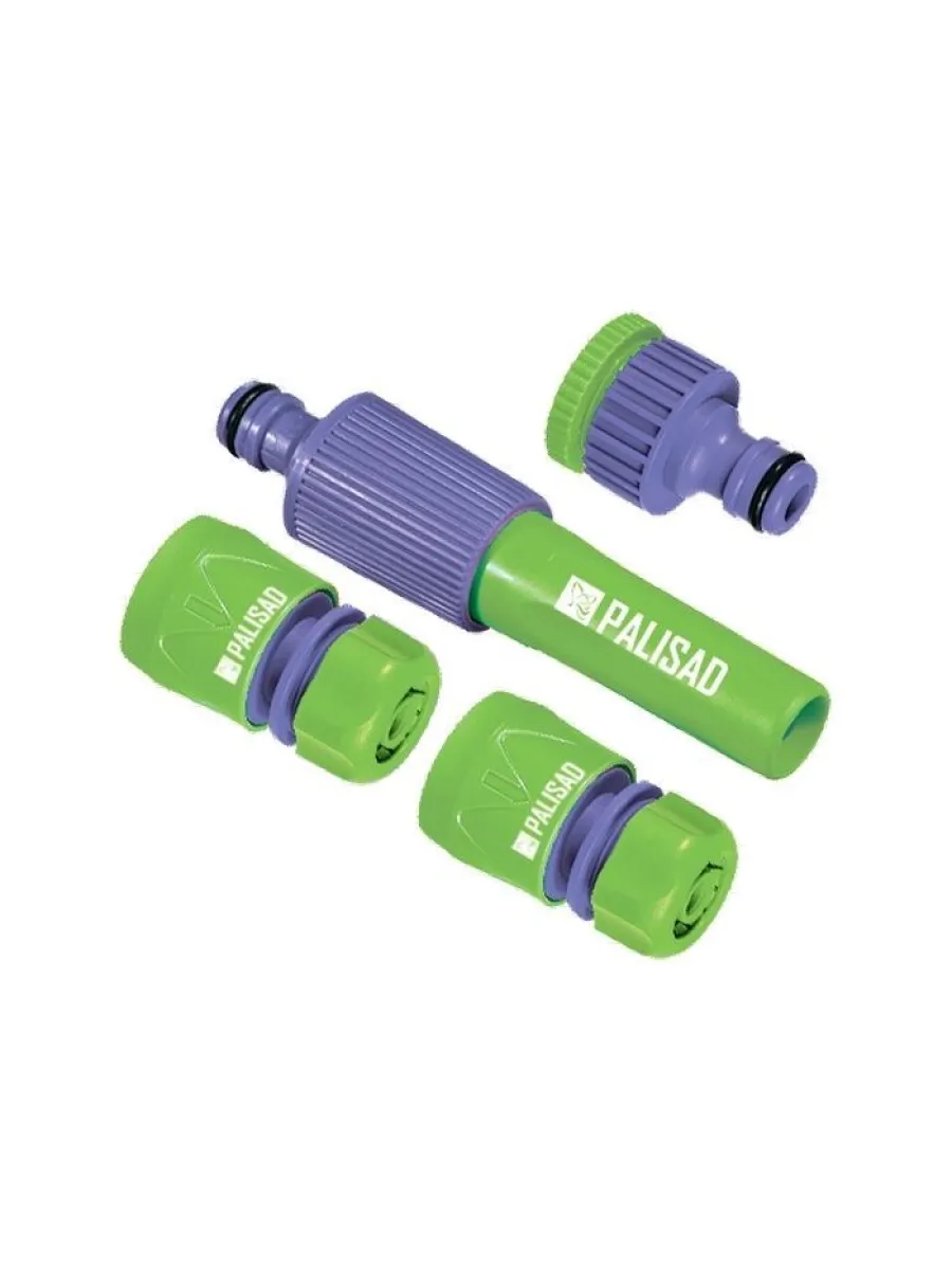 Набор для подключения шланга 1/2" (распылитель, 3 адаптера) PALISAD
