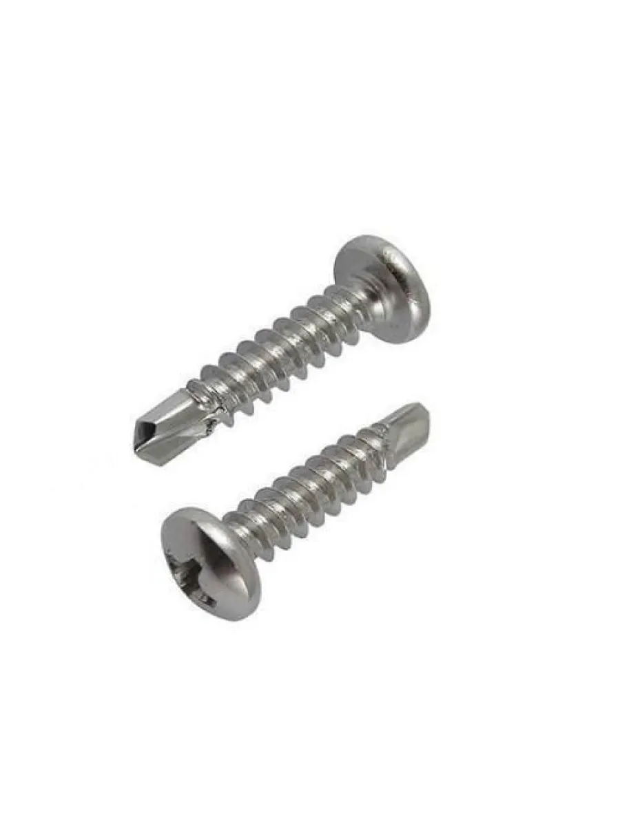 Саморез DIN 7504-M/N (JP81) с полукруглой головкой наконечник сверло цинк 4,2х32