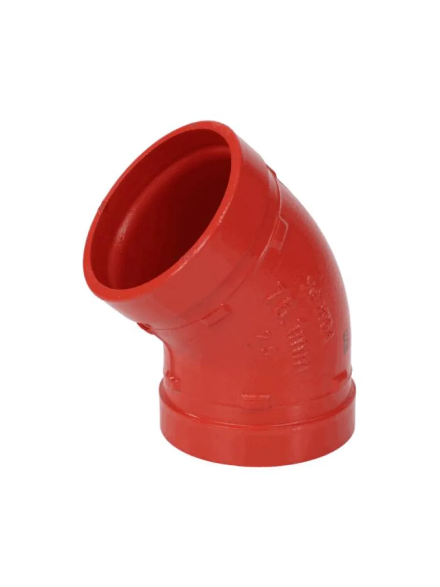 Отвод п/муфту 45гр Ду 50(Дн60) грувлок