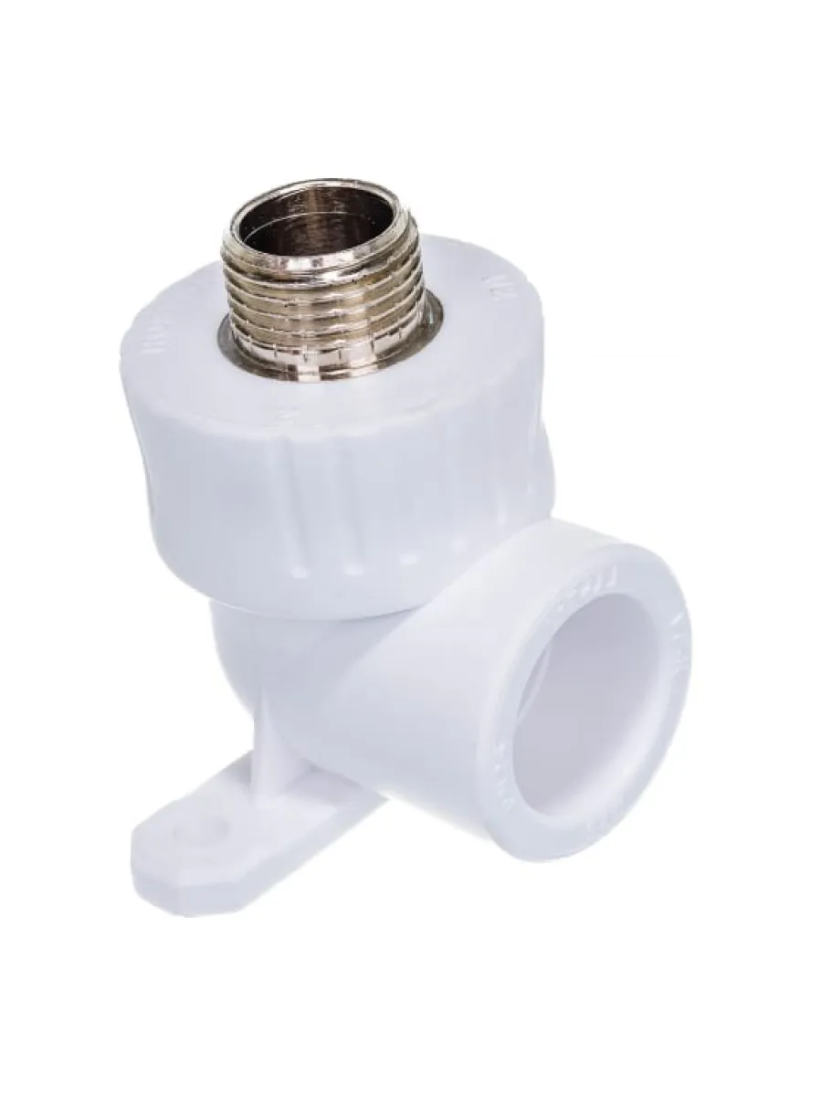 Угольник ППР с креплением 20х1/2" НР РВК