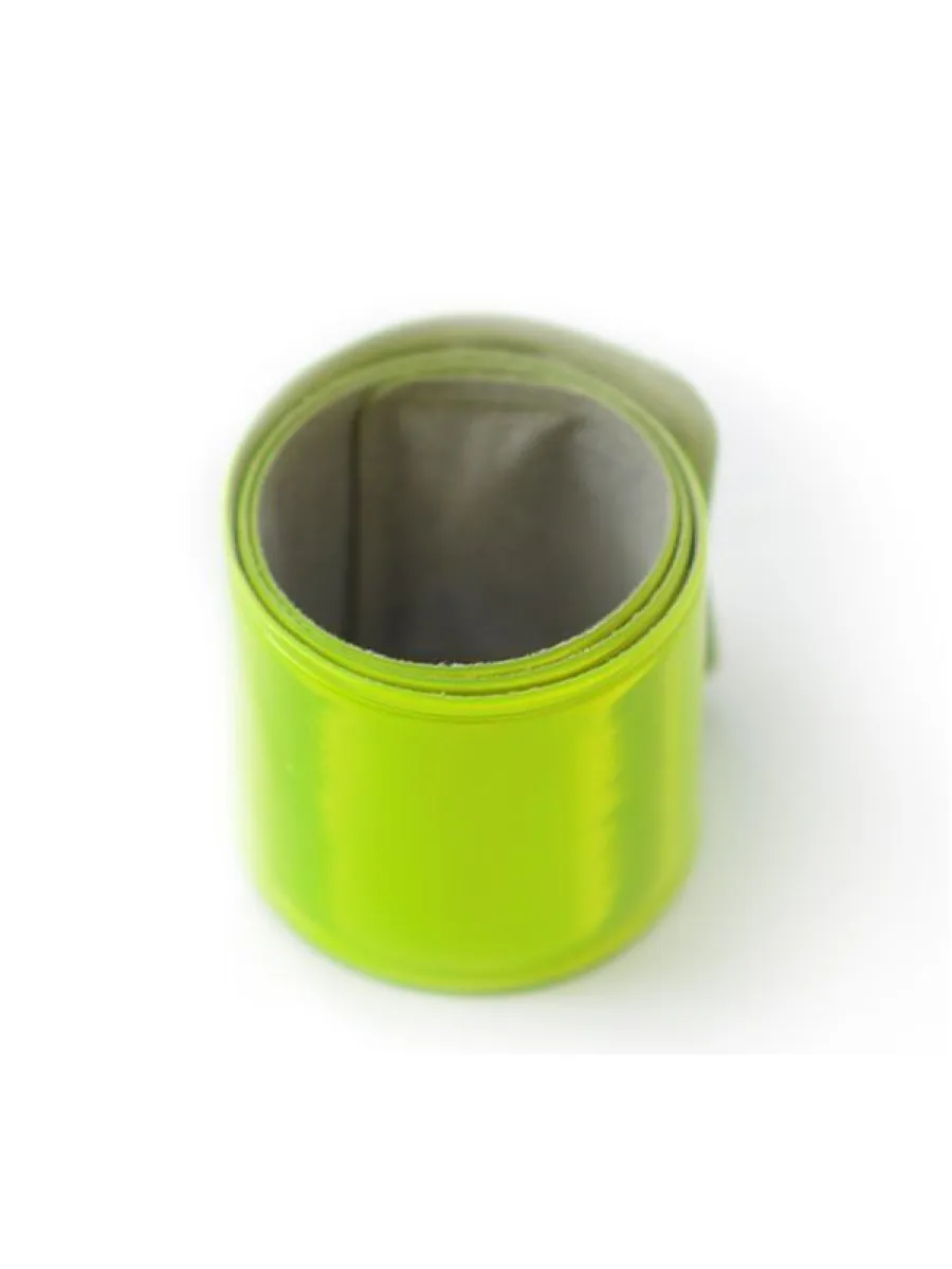 Браслет светоотражающий желтый, самофиксация