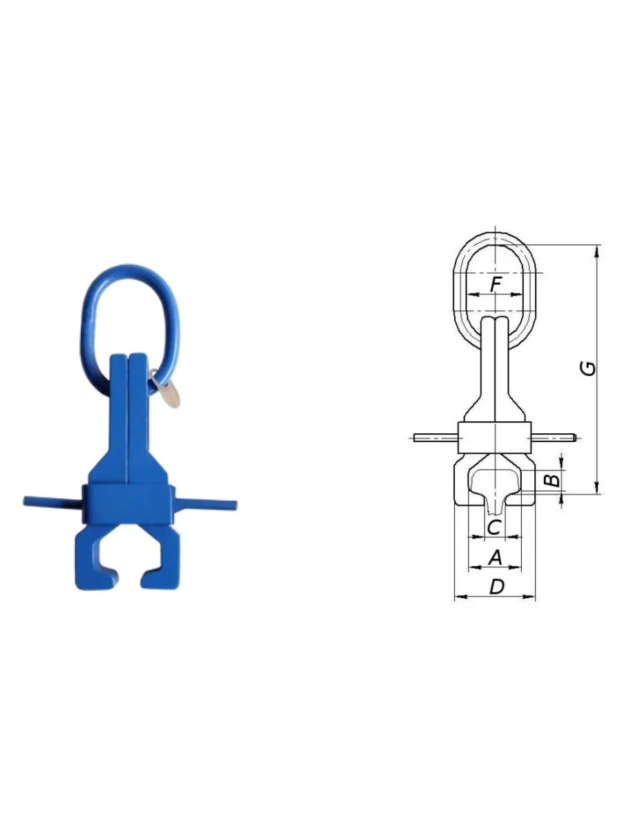 Захват для рельс 1,0 тн ЗР-1-Р75