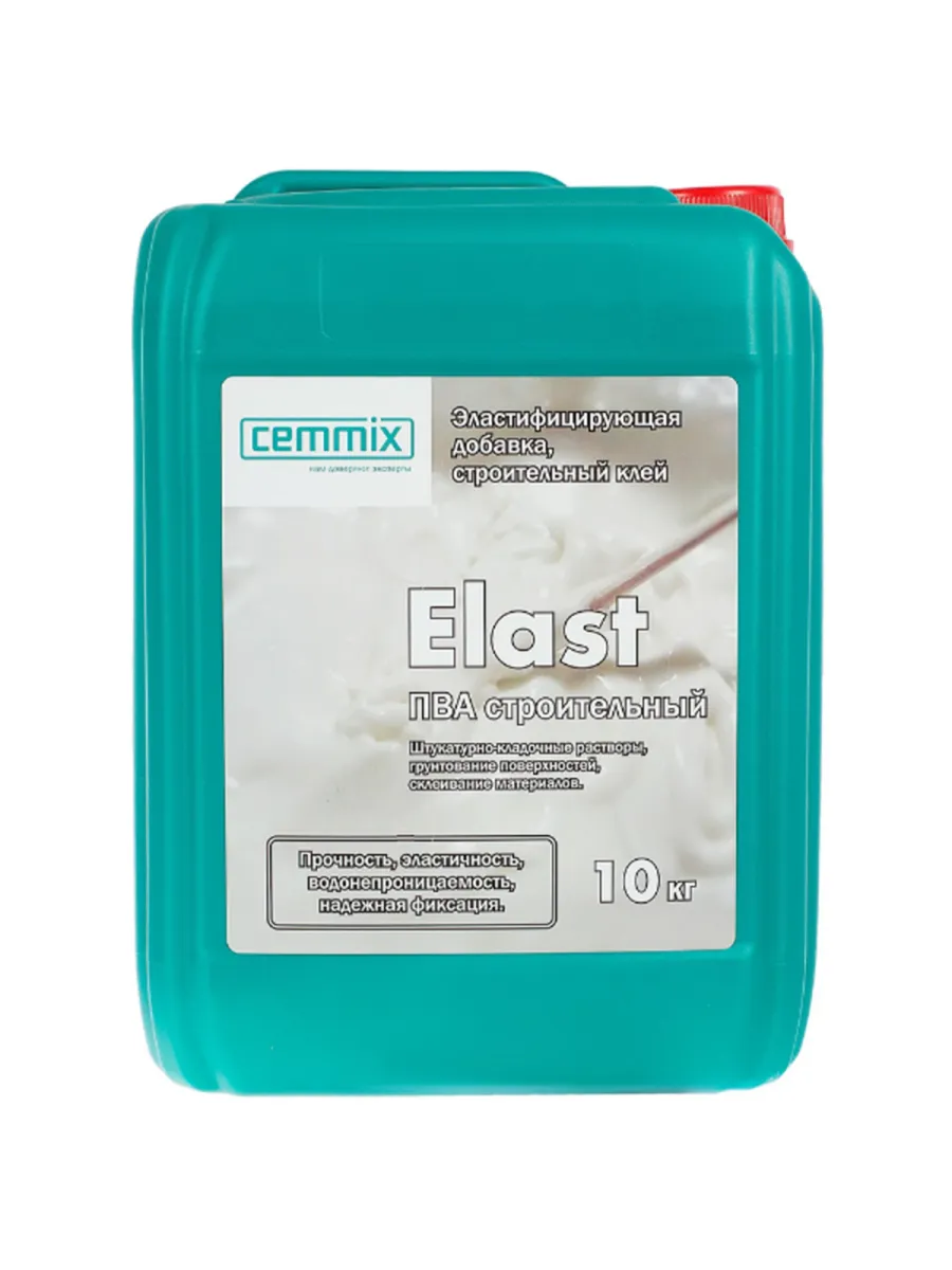 Клей ПВА строительный Elast, 10 кг