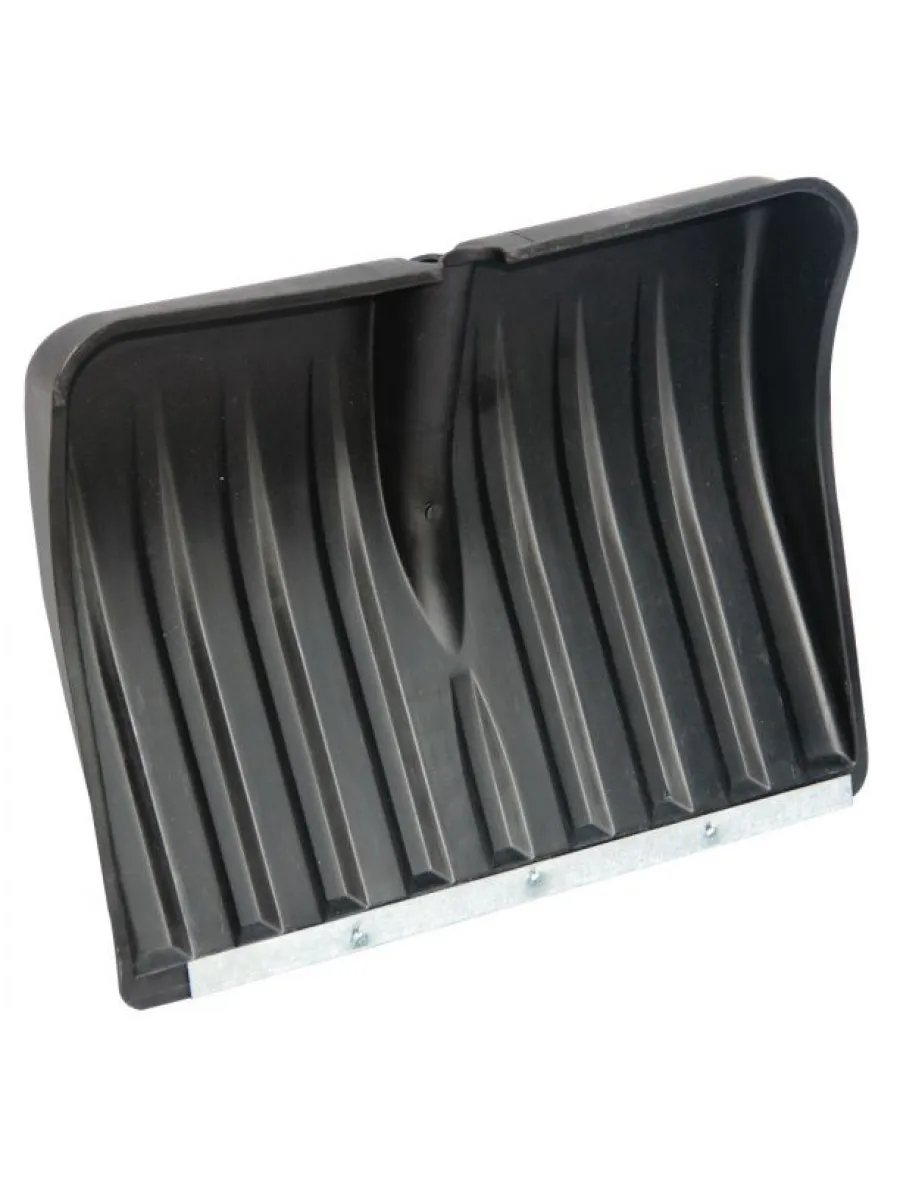 Лопата снегоуборочная пластик 500х375мм (500х390мм), без черенка, с планкой