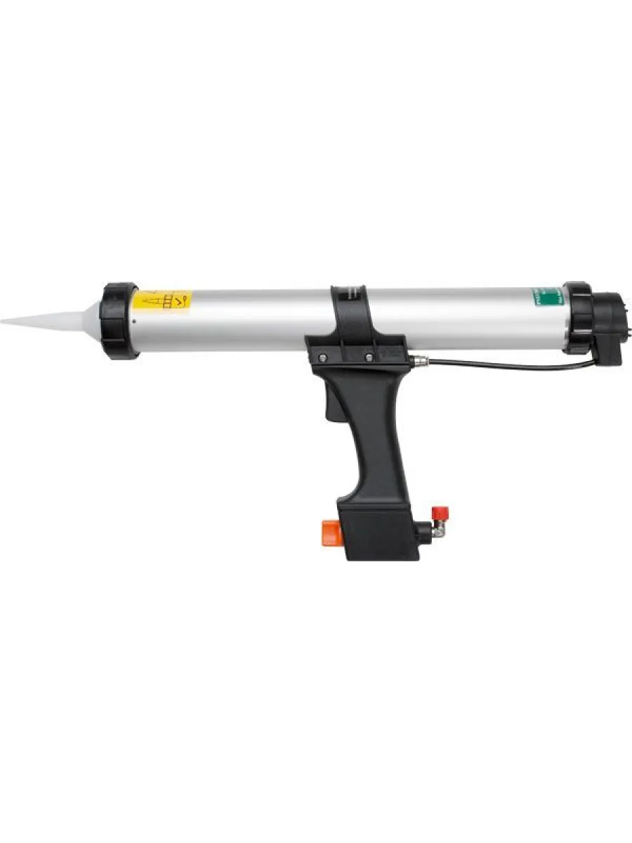 Пистолет для герметика пневматический 600 мл с выходом под компрессор