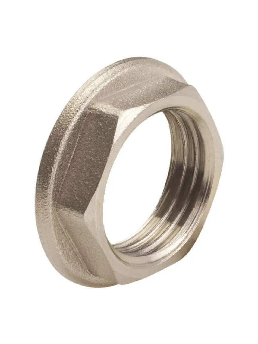 Контргайка с ребордой, никелированная 25 г/г (1") AQUA LIFE