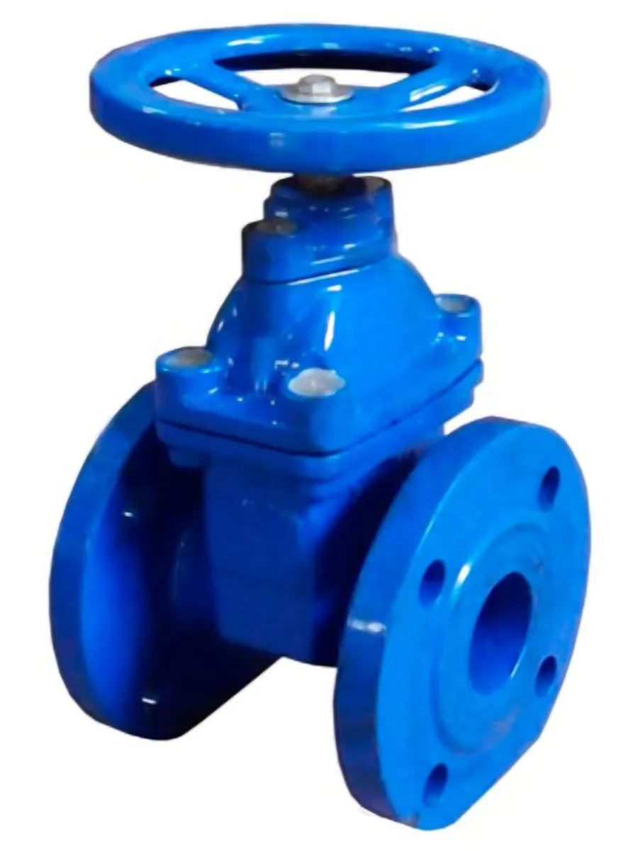 Задвижка чугунная 30ч39р  Ду  50 Ру16 с обрез. клином (СИНИЙ ЦВЕТ) AQUA LIFE