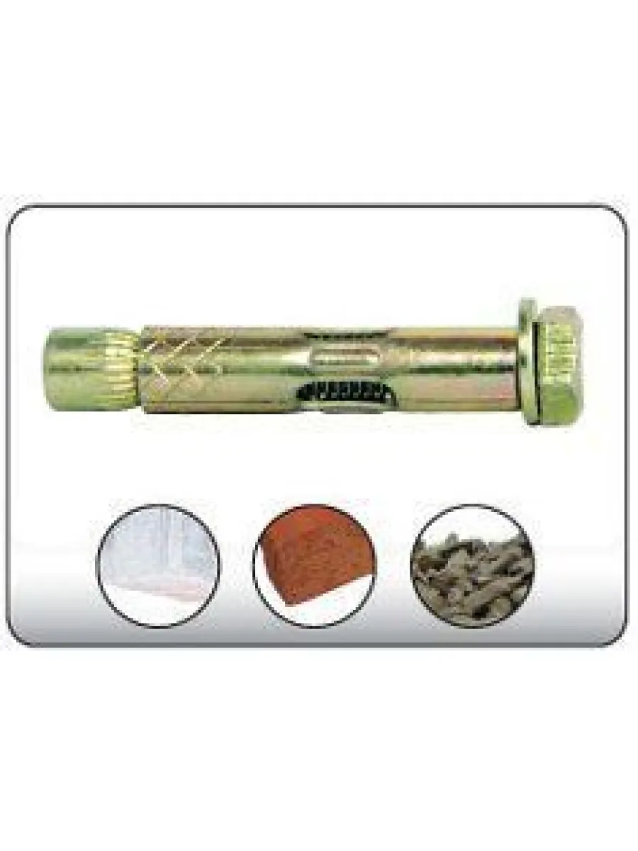 Анкерный болт с шестигранной головкой  8х 60 (упаковка 100шт.) POWER FASTEN