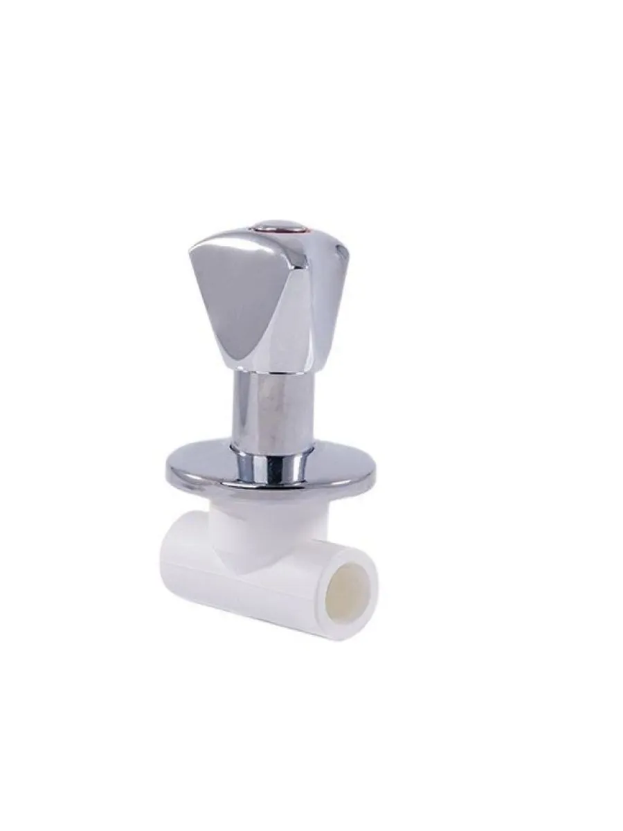 Вентиль ППР с хромированной ручкой ЛЮКС 20 (3/4")