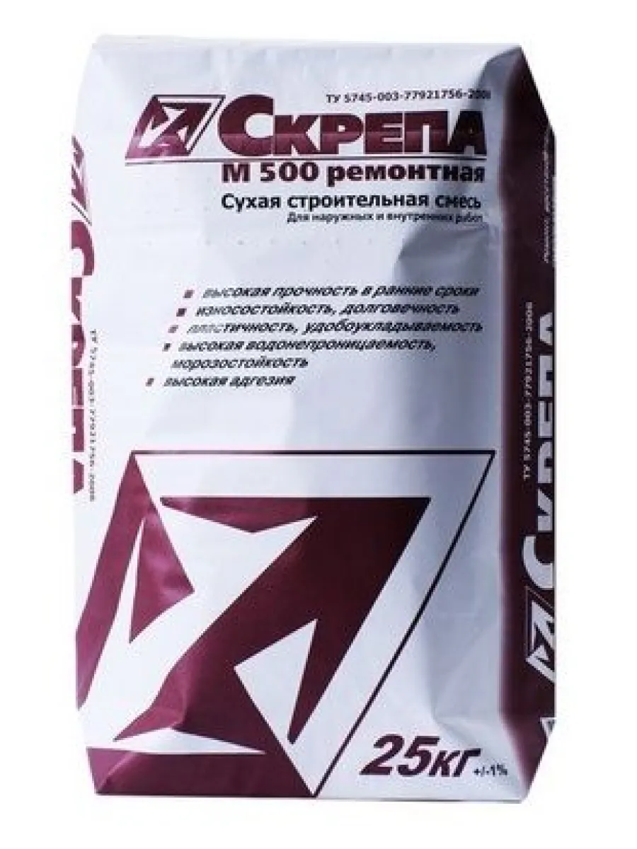 Скрепа М500 ремонтная (крафт-мешок 25кг)