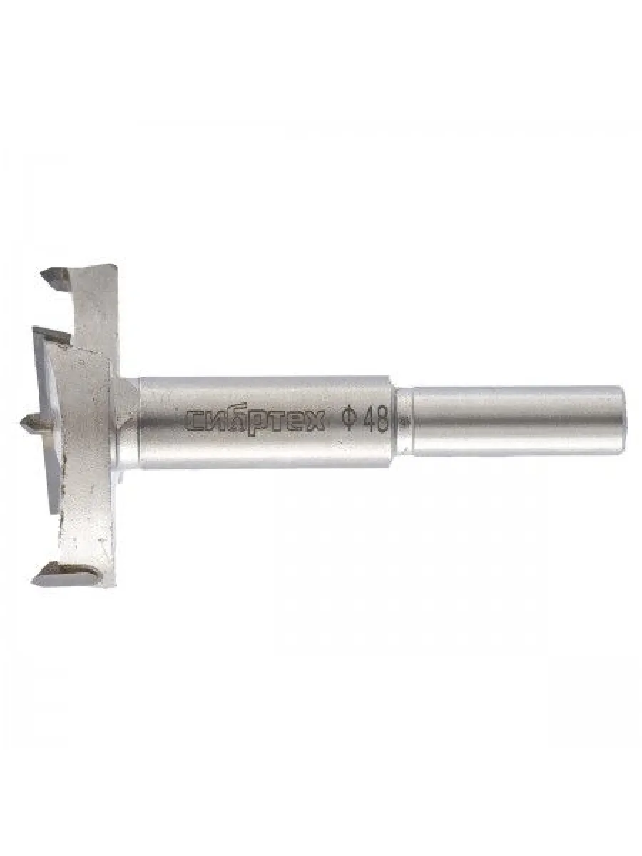Сверло Форстнера по дереву 48мм, цилиндрический хвостик
