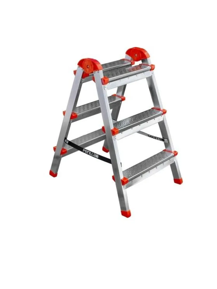 Лестница-стремянка 3 ступенчатая, двусторонная стальная 2,71/73,5 см