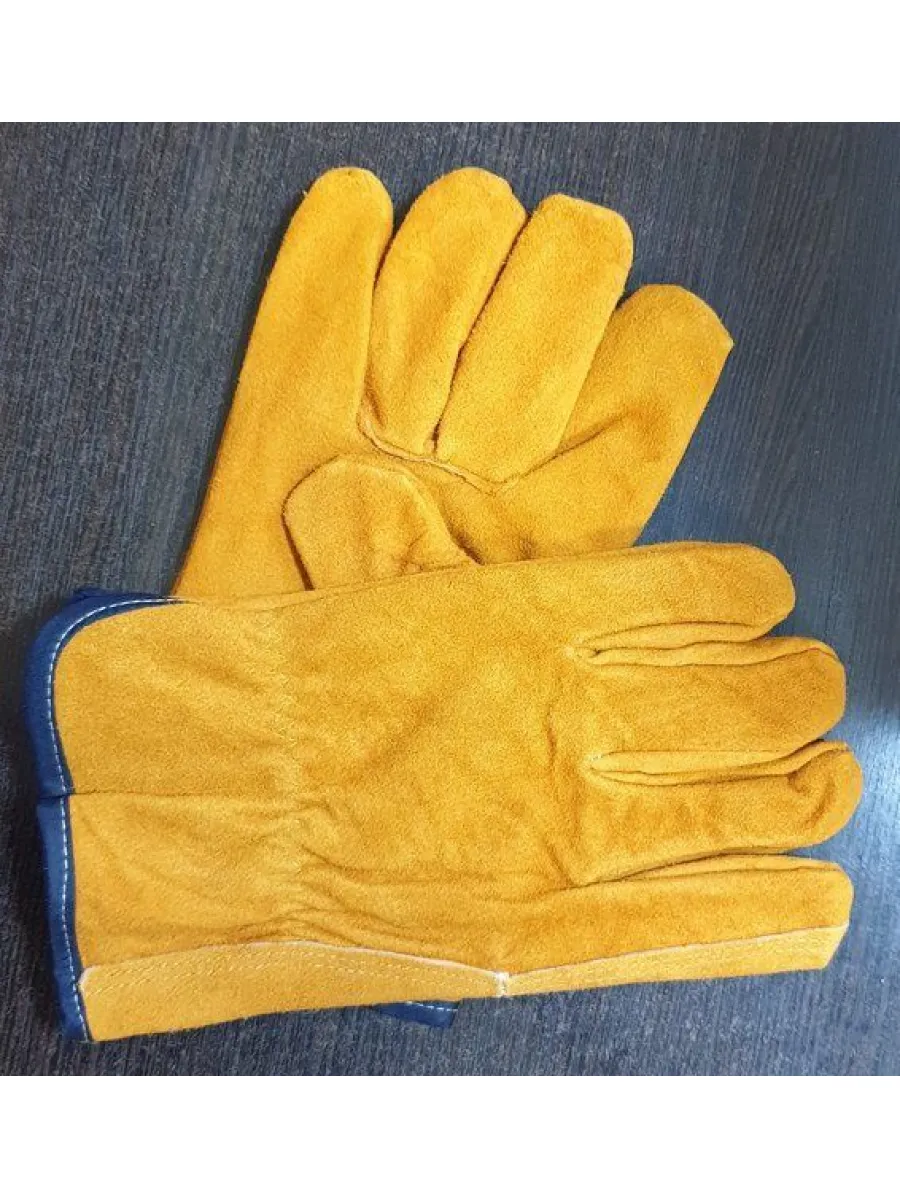 Перчатки спилковые, цвет желтый, р-р 10 LASTING TOOLS