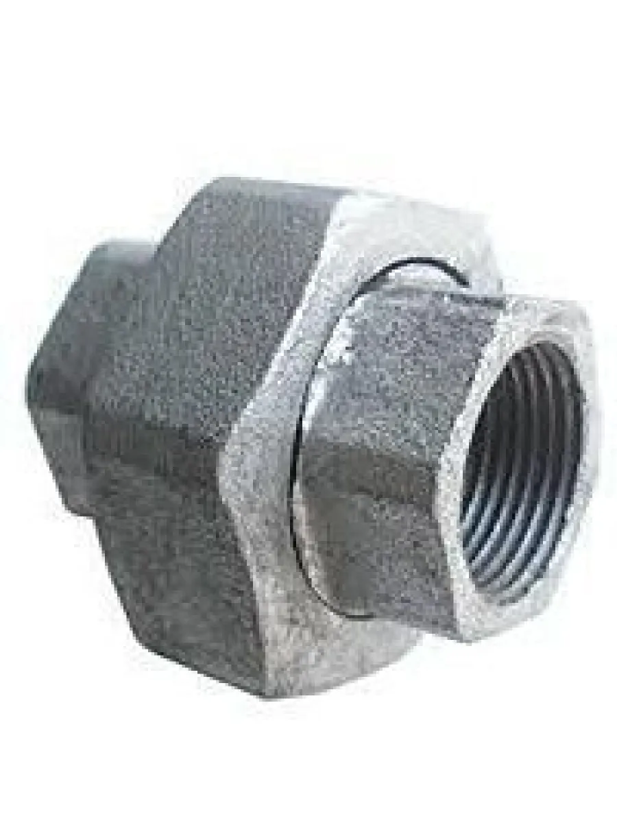 Соединитель прямой "Американка" г/г к/ч оцинкованный Ду 40 (1 1/2") AQUA LIFE