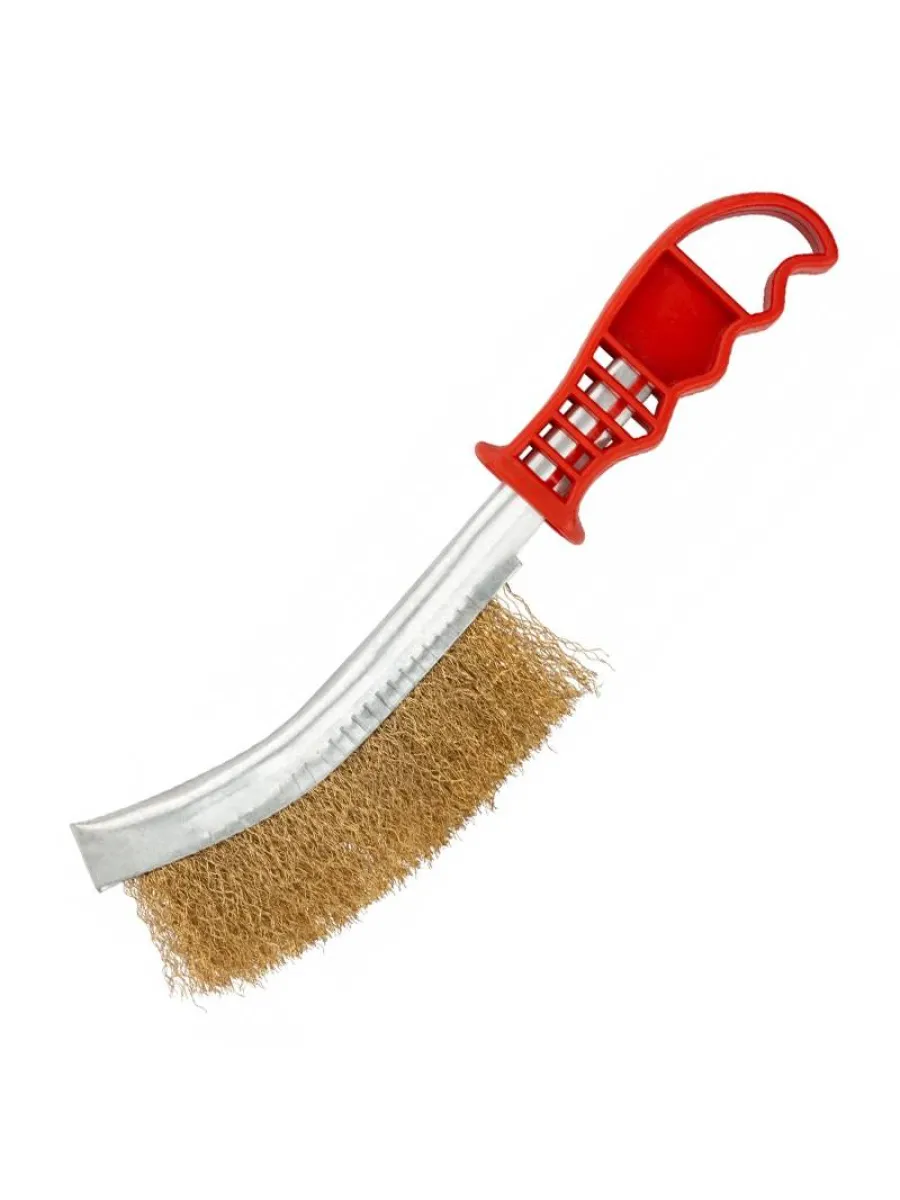 Щетка ручная, однорядная латунь (сабля) (LASTING TOOLS)