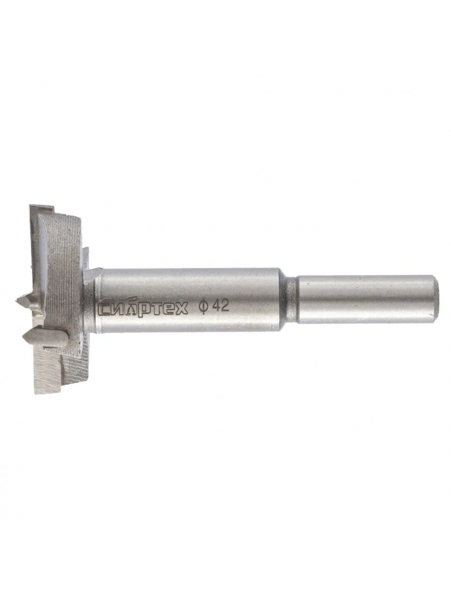 Сверло Форстнера по дереву 42мм, цилиндрический хвостик