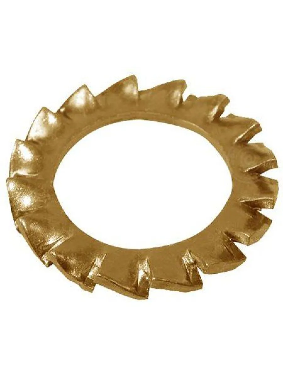Шайба DIN 6798 A   8 стопорная с внешними зубьями БРОНЗА