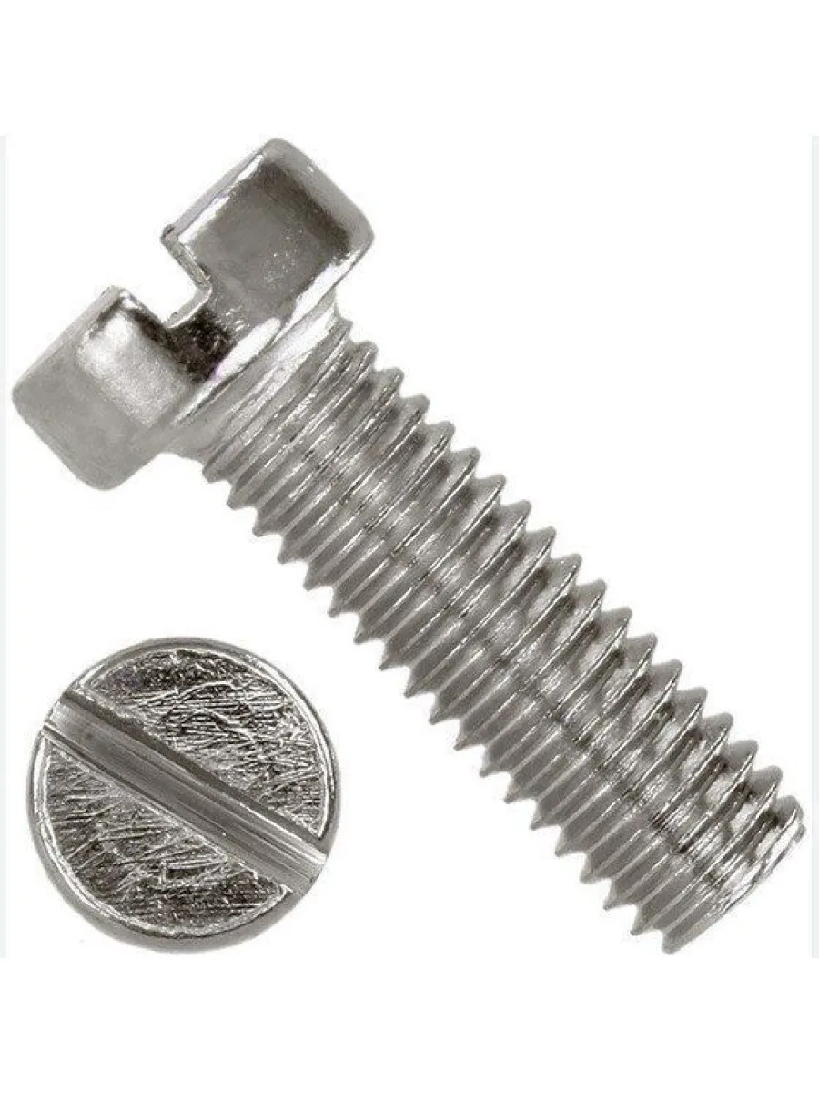 Винт с цилиндрической головкой с прямым шлицем DIN 84 А2 НЕРЖАВЕЙКА  8х10