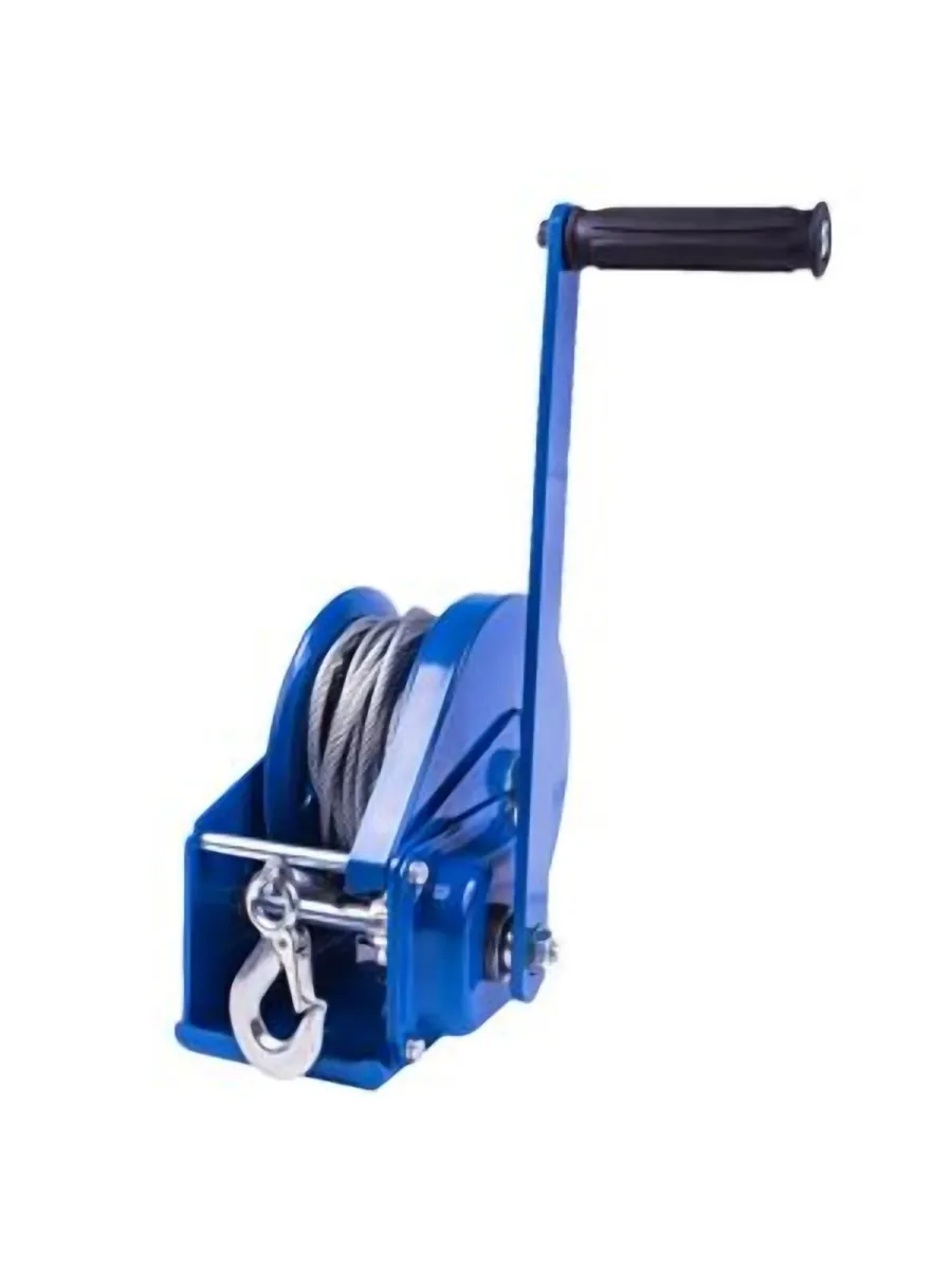 Лебедка ручная барабанная шестеренная BHW 1800 г/п 0,5 тн длина троса 10 м