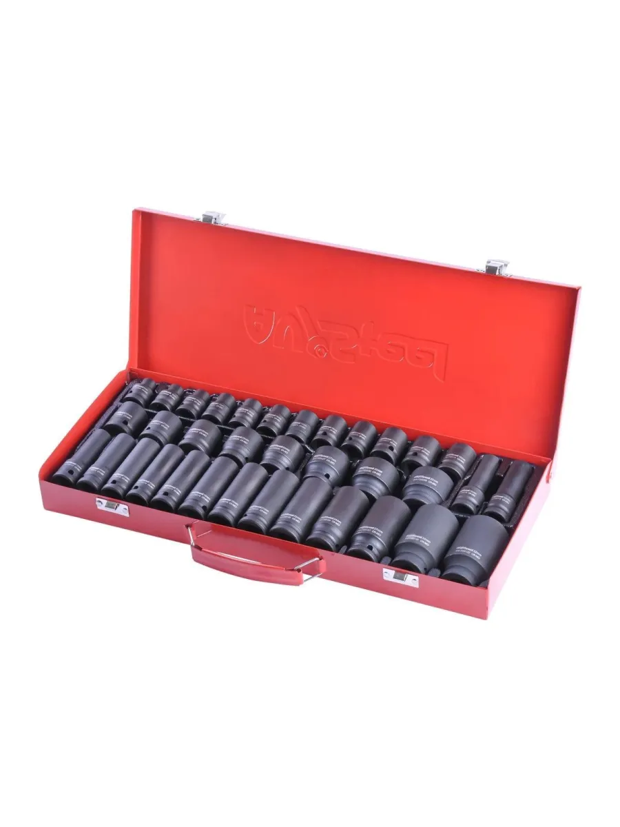 Набор торцевых головок 1/2", ударные головки 8-32 мм, 35 предметов