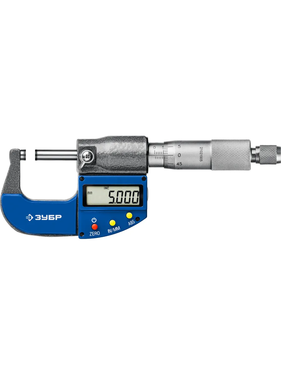 Микрометр цифровой 50-75мм, шаг измерения 0,001мм МКЦ 75 ЗУБР