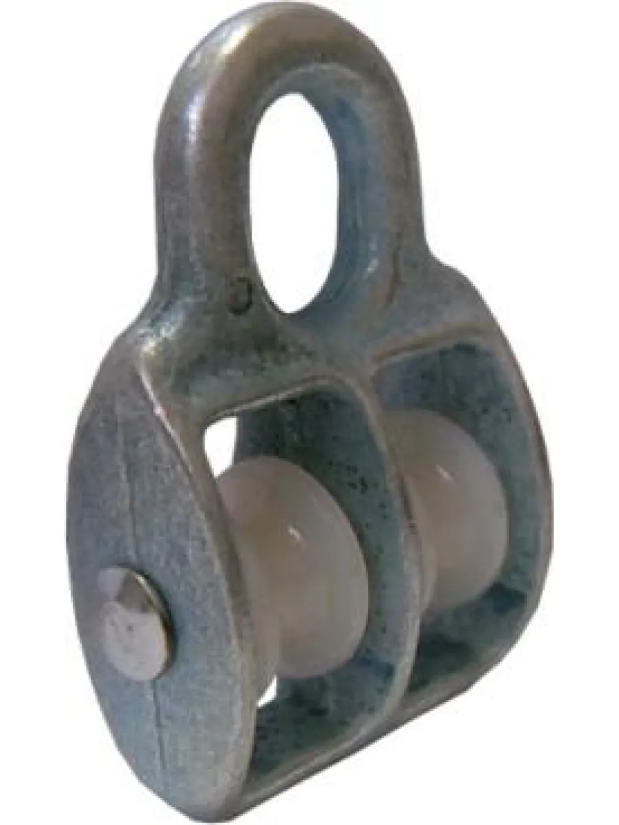 Блок двойной пластиковые колеса 25 мм FORCE LIFTING