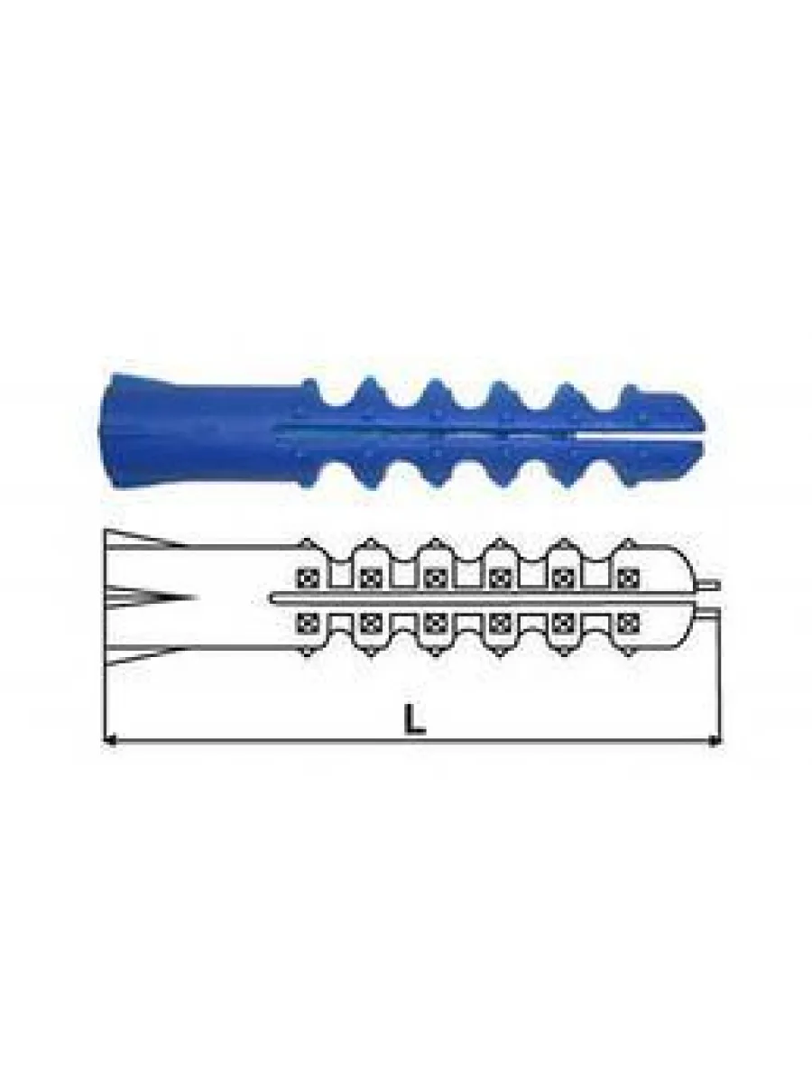 Дюбель пластмассовый  6х25 (упаковка   50шт.)