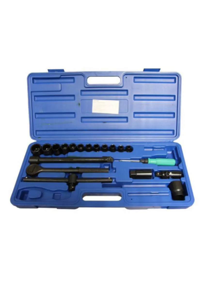 Набор торцевых головок 1/2", головки  8-27 мм, трещотка, 17 предметов SITОМО