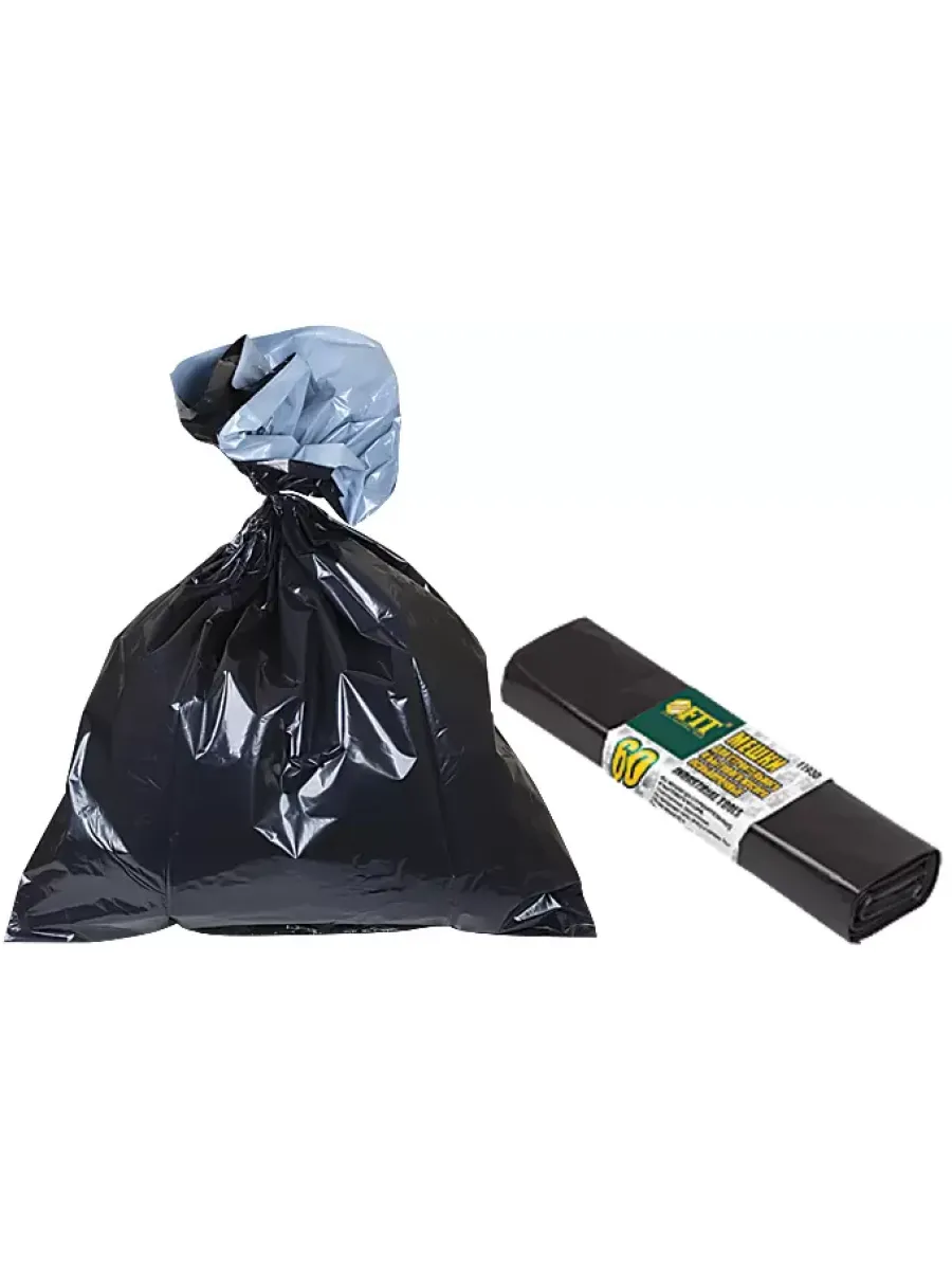 Мешок для мусора ПВД 240л 900х1400мм 70мкм (упаковка 5шт.)