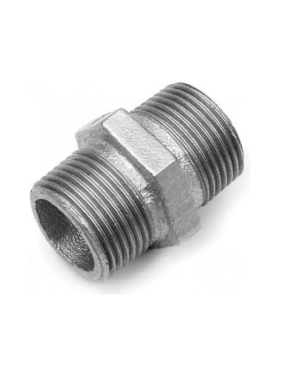 Ниппель к/ч оцинкованный Ду 25 (1") AQUA LIFE