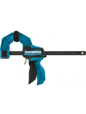 Струбцина реечная, быстрозажимная, пистолетный тип, пошаг.механизм, пластиковый корпус, 900мм Gross