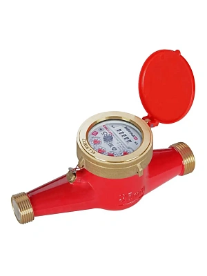 Счетчик воды универсальный Ду 25 мм чугунный, многоструйный, длина 260мм, муфтовый