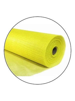 Сетка стеклотканевая д/фасадных работ 1*10, 145гр/м2, желтая