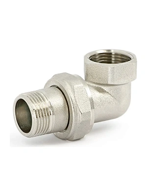 Соединение угловое никелированное 15 г/ш (1/2")