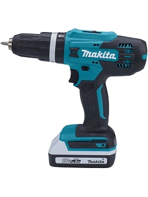 Дрель-шуруповерт аккумуляторная ударная MAKITA HP488D006, 18В, 42Hm, 2х2.0 Ah, ЗУ