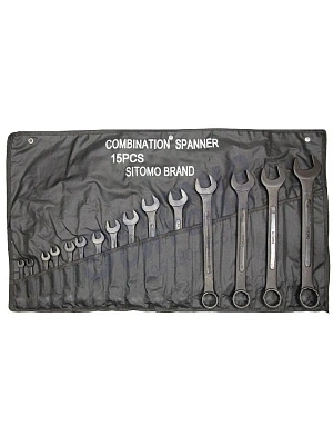 Набор ключей комбинированных  8-36 мм (15шт.) оксидир. с промасл. SITOMO