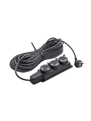 Удлинитель силовой 3 розетки КГ 3х1,5  20м 3500Вт 16А, IP44