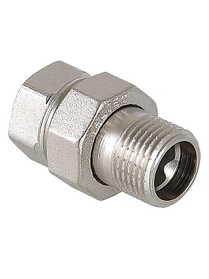 Соединение прямое никелированное 15 г/ш (1/2") AQUA LIFE