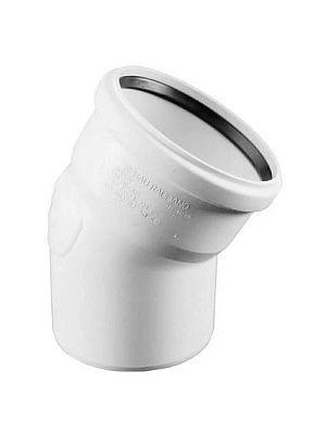 Отвод малошумный 110х15º