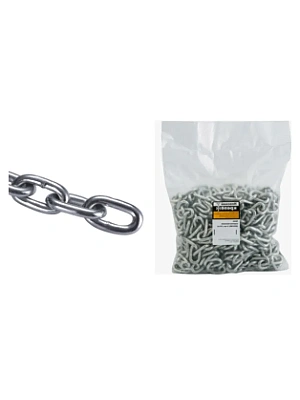 Цепь с коротким звеном DIN 766 D1  2,0 мм (звено вн.длина/нар.ширина 12/8мм) (бухта 5м) FORCE LIFTING