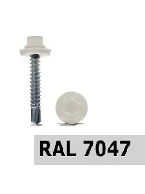 Саморезы ш/г 7047 5,5х25 мягкий-серый (упаковка 575шт.) POWER FASTEN