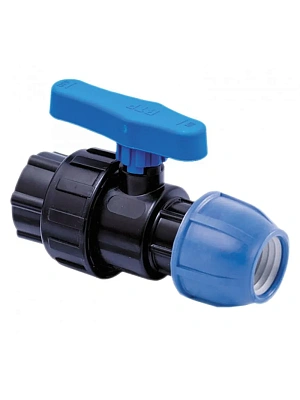 Кран шаровой компрессионный внутр. резьба d 20х1/2'' PN16