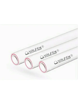 Труба полипропиленовая  20х3,4 мм горячая вода Ру 25 армированная стекловолокном Valfex (длина 4 метра)