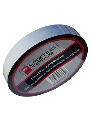 Лента клейкая двусторонняя 25мм*10м вспененная, белая LASTING TOOLS